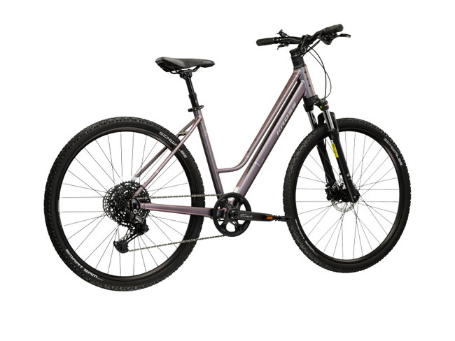 Bicicleta Trekking Kross Evado C400 28 inch verde / argintie Shimano Cues