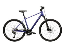 Bicicleta Trekking Kross Evado C500 28 inch mov / argintie Shimano Cues