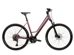 Bicicleta Trekking Kross Evado C500 28 inch maro / aurie Shimano Cues