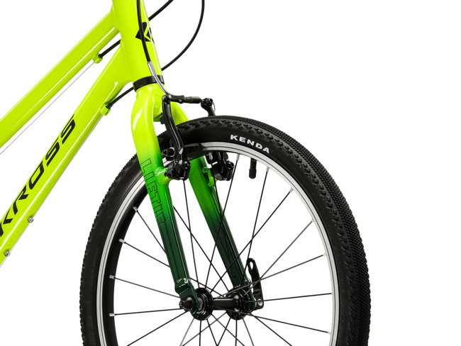 Bicicleta Copii Kross Liftie 20 20 inch verde lime / neagra Shimano Tourney
