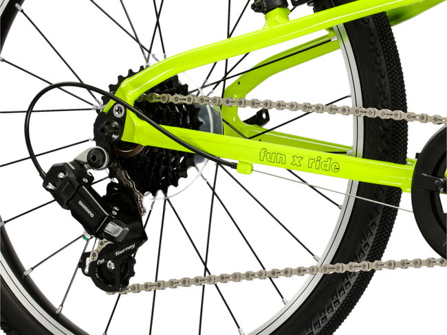Bicicleta Copii Kross Liftie 20 20 inch verde lime / neagra Shimano Tourney