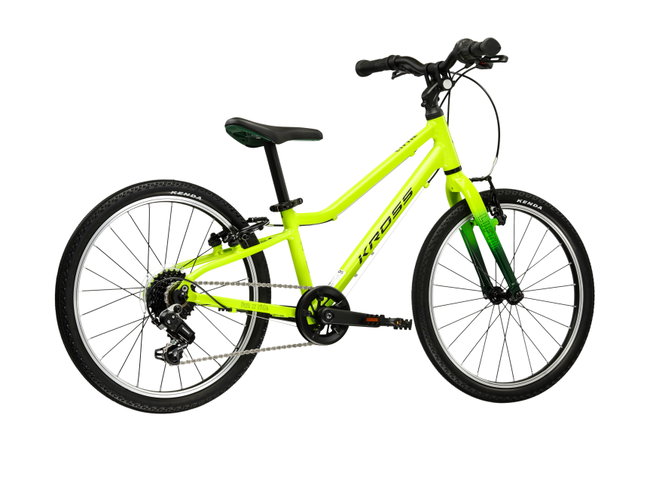 Bicicleta Copii Kross Liftie 20 20 inch verde lime / neagra Shimano Tourney
