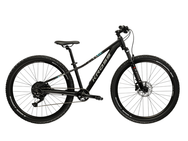 Bicicleta Copii Kross Level JR X100 26 inch neagra / argintie Shimano Deore