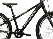 Bicicleta Copii Kross Level JR 24 24 inch neagra / argintie Shimano Tourney