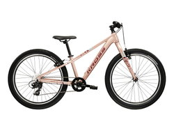 Bicicleta Copii Kross Level JR 24 24 inch roz / aurie / visinie Shimano Tourney