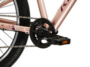 Bicicleta Copii Kross Level JR 24 24 inch roz / aurie / visinie Shimano Tourney