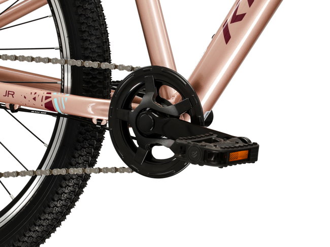 Bicicleta Copii Kross Level JR 24 24 inch roz / aurie / visinie Shimano Tourney