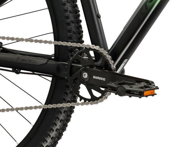 Bicicleta MTB Hardtail Kross Level X300 29 inch verde / neagra Shimano Cues