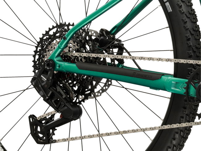 Bicicleta MTB Hardtail Kross Level X500 29 inch verde marin / turcoaz SRAM Eagle