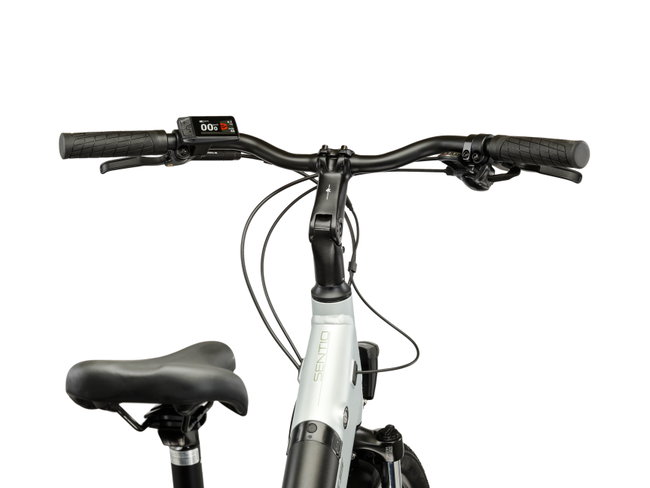 Bicicleta Electrica City Kross Sentio Hybrid 2.0 ECO 28 inch verde salvie / verde Shimano Tourney