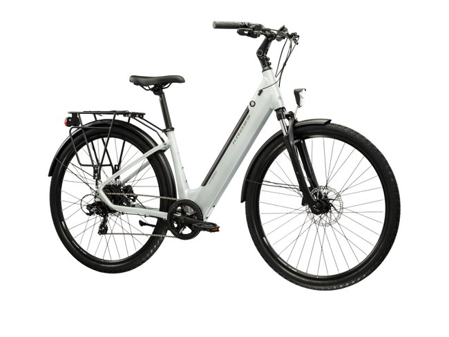 Bicicleta Electrica City Kross Sentio Hybrid 2.0 ECO 28 inch verde salvie / verde Shimano Tourney