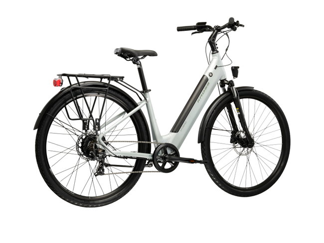 Bicicleta Electrica City Kross Sentio Hybrid 2.0 ECO 28 inch verde salvie / verde Shimano Tourney