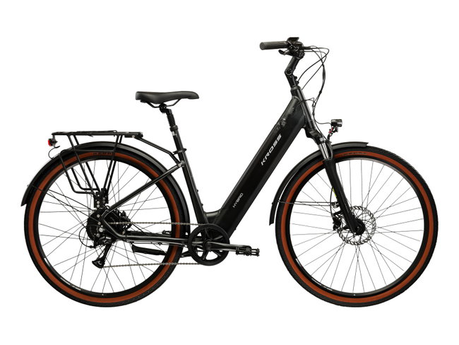 Bicicleta Electrica City Kross Sentio Hybrid 3.0 SUV 28 inch grafit / argintie Shimano Acera