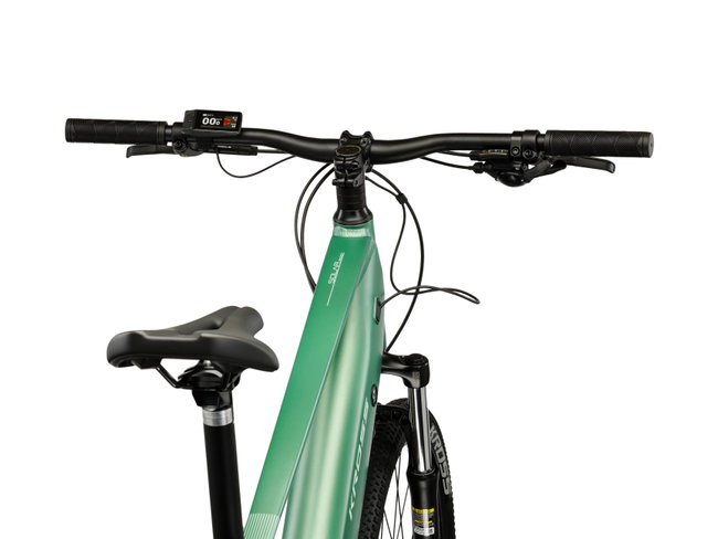 Bicicleta Electrica MTB Kross Solar Boost 1.0 29 inch verde Shimano Tourney