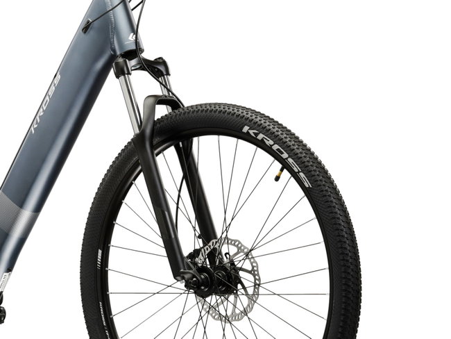 Bicicleta Electrica MTB Kross Solar Boost 1.0 LS 29 inch grafit / argintie Shimano Tourney