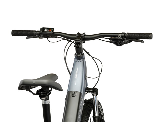 Bicicleta Electrica MTB Kross Solar Boost 1.0 LS 29 inch grafit / argintie Shimano Tourney