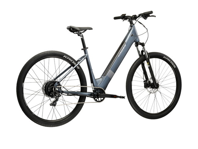 Bicicleta Electrica MTB Kross Solar Boost 1.0 LS 29 inch grafit / argintie Shimano Tourney