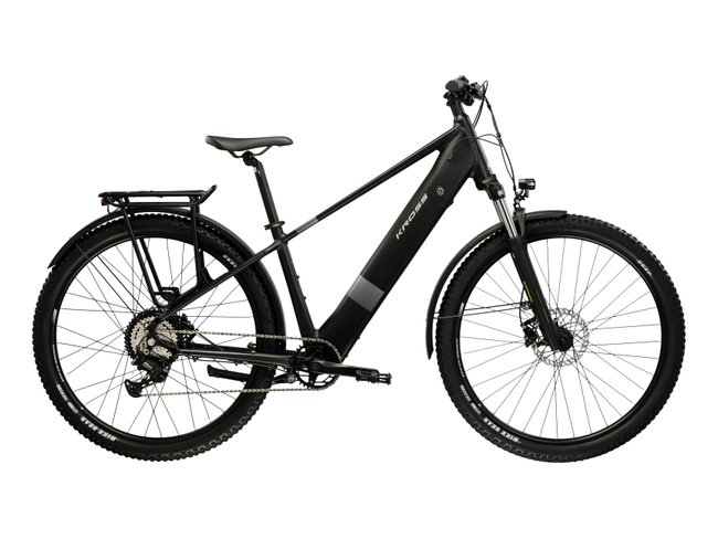 Bicicleta Electrica MTB Kross Solar Boost 2.0 SUV 29 inch neagra / argintie Shimano