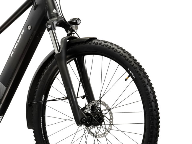 Bicicleta Electrica MTB Kross Solar Boost 2.0 SUV 29 inch neagra / argintie Shimano