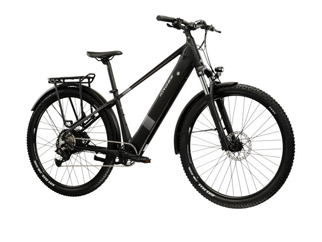 Bicicleta Electrica MTB Kross Solar Boost 2.0 SUV 29 inch neagra / argintie Shimano