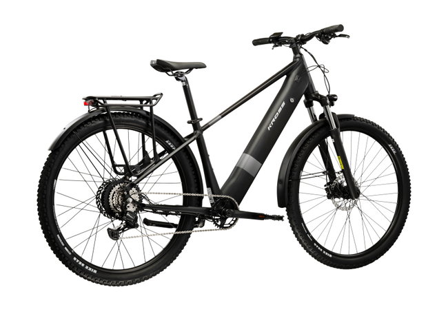 Bicicleta Electrica MTB Kross Solar Boost 2.0 SUV 29 inch neagra / argintie Shimano