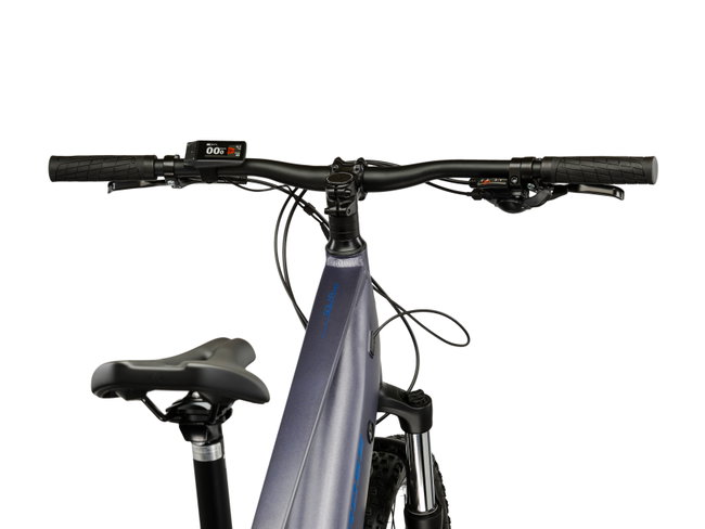 Bicicleta Electrica MTB Kross Solar Boost 2.0 29 inch gri / albastra Shimano