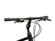 Bicicleta Urban Kross Trans T100 28 inch neagra / argintie Shimano Altus