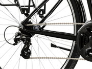 Bicicleta Urban Kross Trans T100 28 inch neagra / argintie Shimano Altus