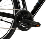 Bicicleta Urban Kross Trans T100 28 inch neagra / argintie Shimano Altus