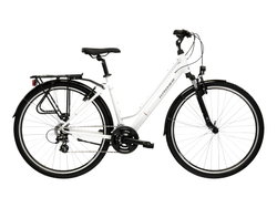 Bicicleta Urban Kross Trans T100 28 inch alba / grafit Shimano Altus