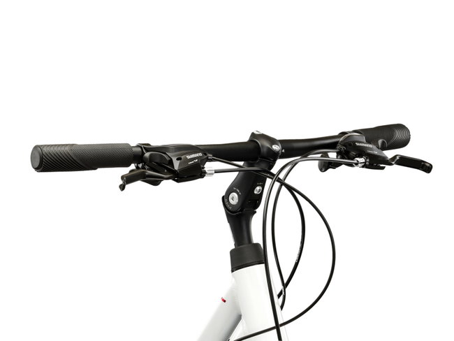 Bicicleta Urban Kross Trans T100 28 inch alba / grafit Shimano Altus