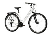 Bicicleta Urban Kross Trans T100 28 inch alba / grafit Shimano Altus