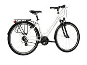 Bicicleta Urban Kross Trans T100 28 inch alba / grafit Shimano Altus