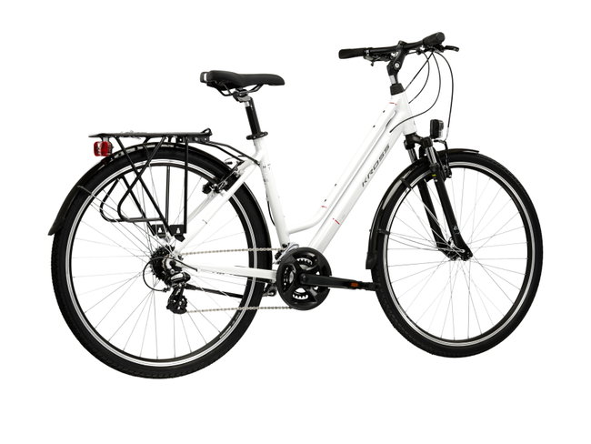 Bicicleta Urban Kross Trans T100 28 inch alba / grafit Shimano Altus