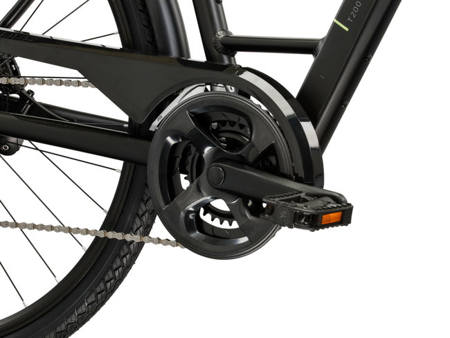 Bicicleta Urban Kross Trans T200 28 inch neagra / grafit Shimano Altus