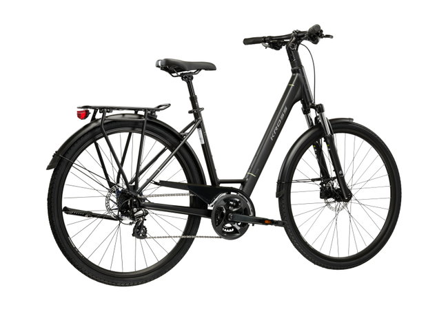 Bicicleta Urban Kross Trans T200 28 inch neagra / grafit Shimano Altus