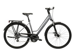 Bicicleta Urban Kross Trans T200 28 inch grafit / argintie Shimano Altus