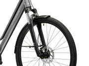 Bicicleta Urban Kross Trans T200 28 inch grafit / argintie Shimano Altus