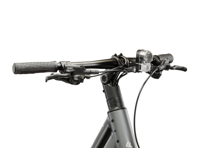 Bicicleta Urban Kross Trans T200 28 inch grafit / argintie Shimano Altus