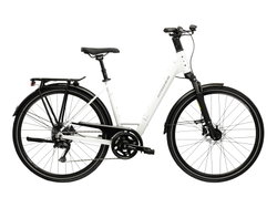 Bicicleta Urban Kross Trans T300 28 inch perla / argintie Shimano Cues