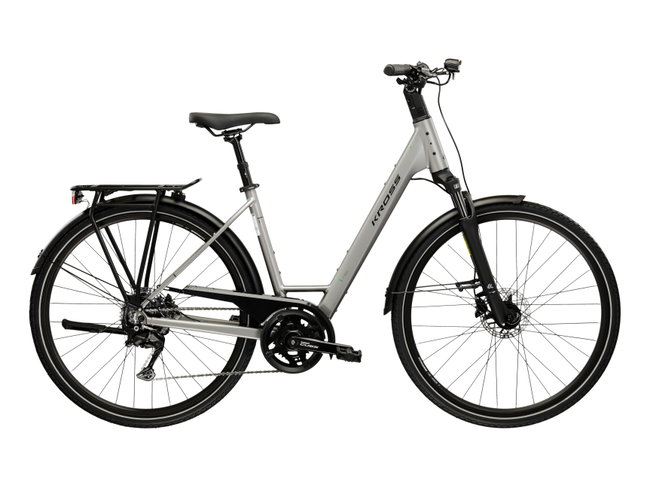Bicicleta Urban Kross Trans T300 28 inch gri / neagra Shimano Cues