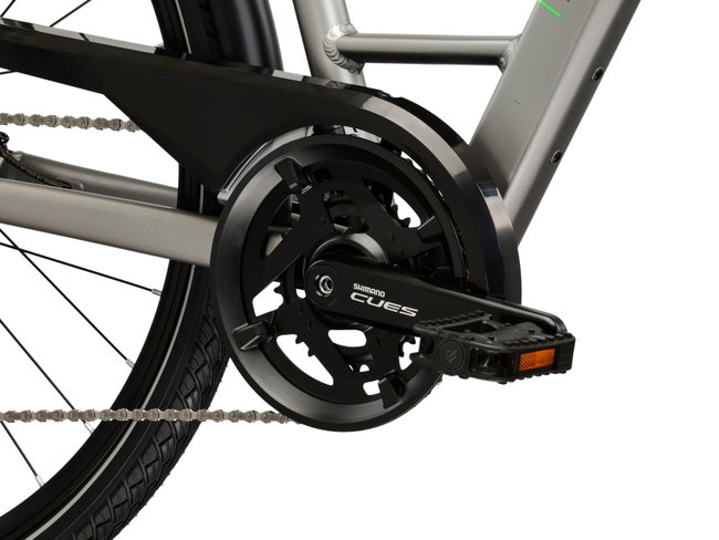 Bicicleta Urban Kross Trans T300 28 inch gri / neagra Shimano Cues