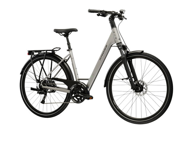 Bicicleta Urban Kross Trans T300 28 inch gri / neagra Shimano Cues