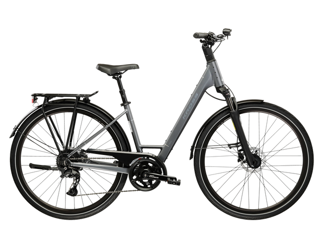 Bicicleta Urban Kross Trans T400 28 inch grafit Shimano Cues