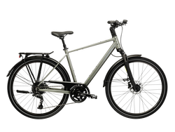 Bicicleta Urban Kross Trans T400 28 inch verde / argintie Shimano Cues