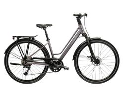 Bicicleta Urban Kross Trans T500 28 inch grafit / argintie Shimano Cues