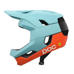 Cască MTB fullface POC Otocon Race MIPS - Indicolite Blue Matt/Carnelian Orange Matt