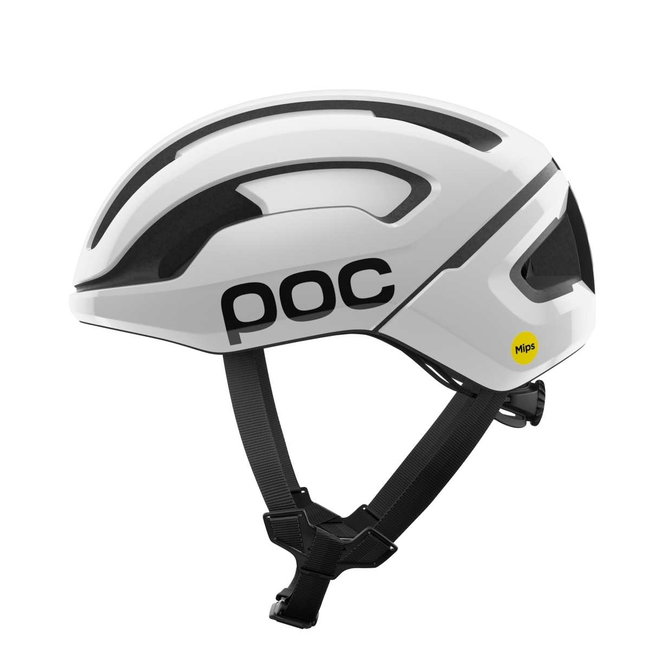 Cască ciclism șosea POC Omne Air MIPS - Hydrogen White/Uranium Black Matt w. Logo