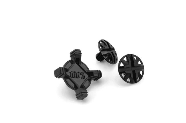 Șuruburi vizor cască 100% Aircraft 1/2 Visor Screw Kit - negru