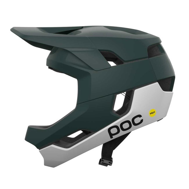 Cască MTB fullface POC Otocon Race MIPS - Pargasite Green Matt/Hydrogen White Matt